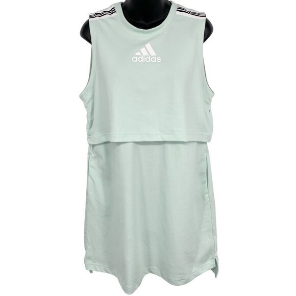Adidas Womens GG Dress Size Medium M Dash Green Game Go Athletic Shift NWT New - Picture 1 of 10